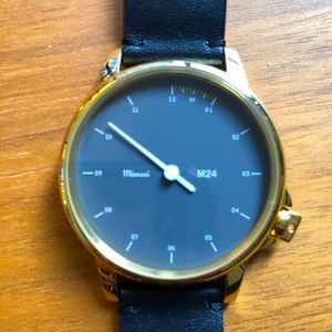 Miansai M24 Black Leather Watch